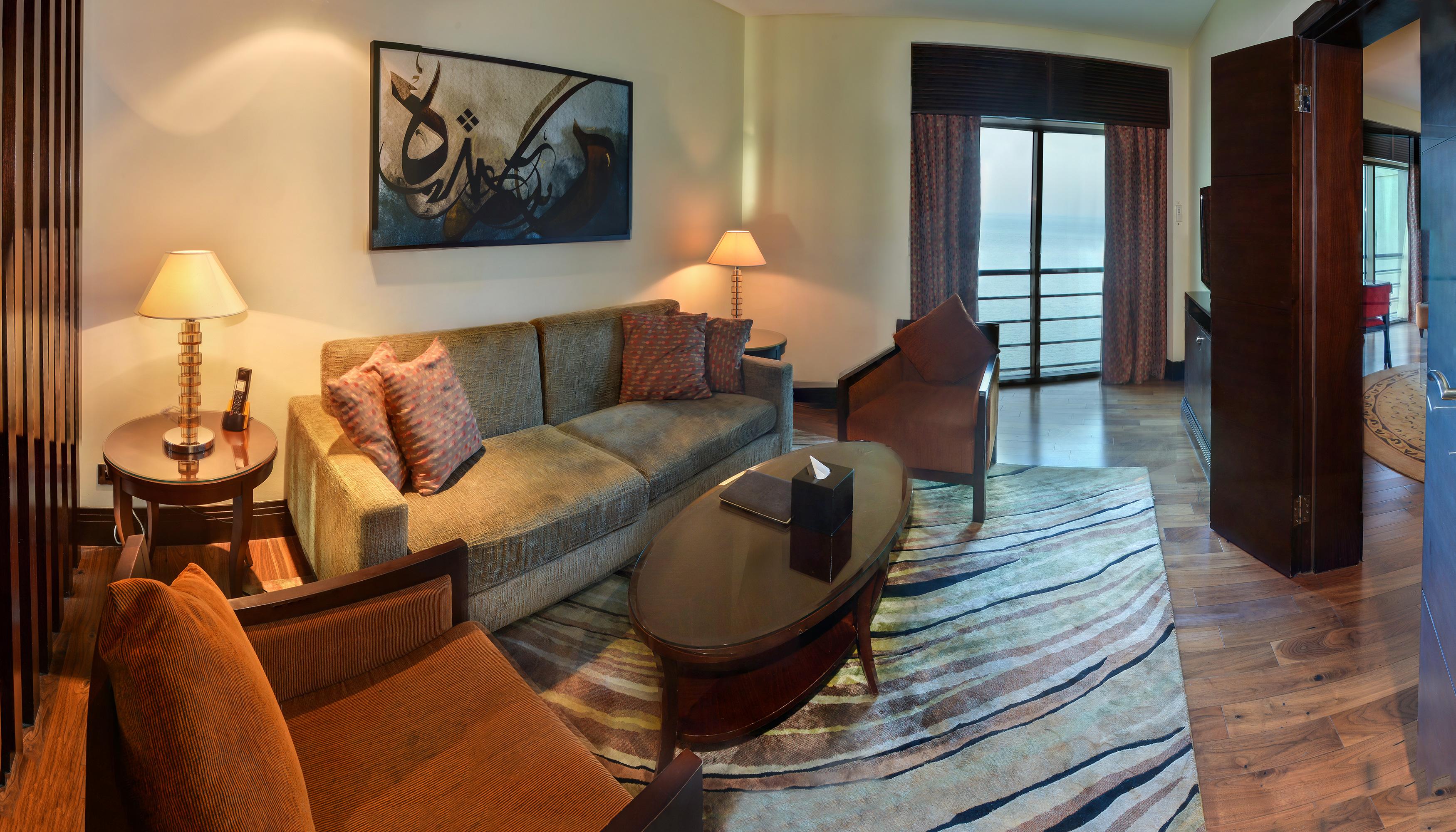 Sofitel Al Khobar The Corniche Hotel Exterior photo A living room in a suite at the Ritz-Carlton, Bahrain